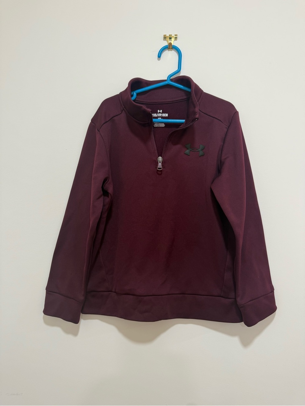 Under Armour Kids' Burgundy Half-Zip Pullover